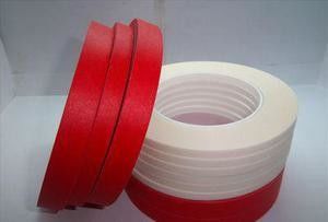Red Pet Composite Crepe Paper Masking Tape Untuk Tahan Suhu Tinggi